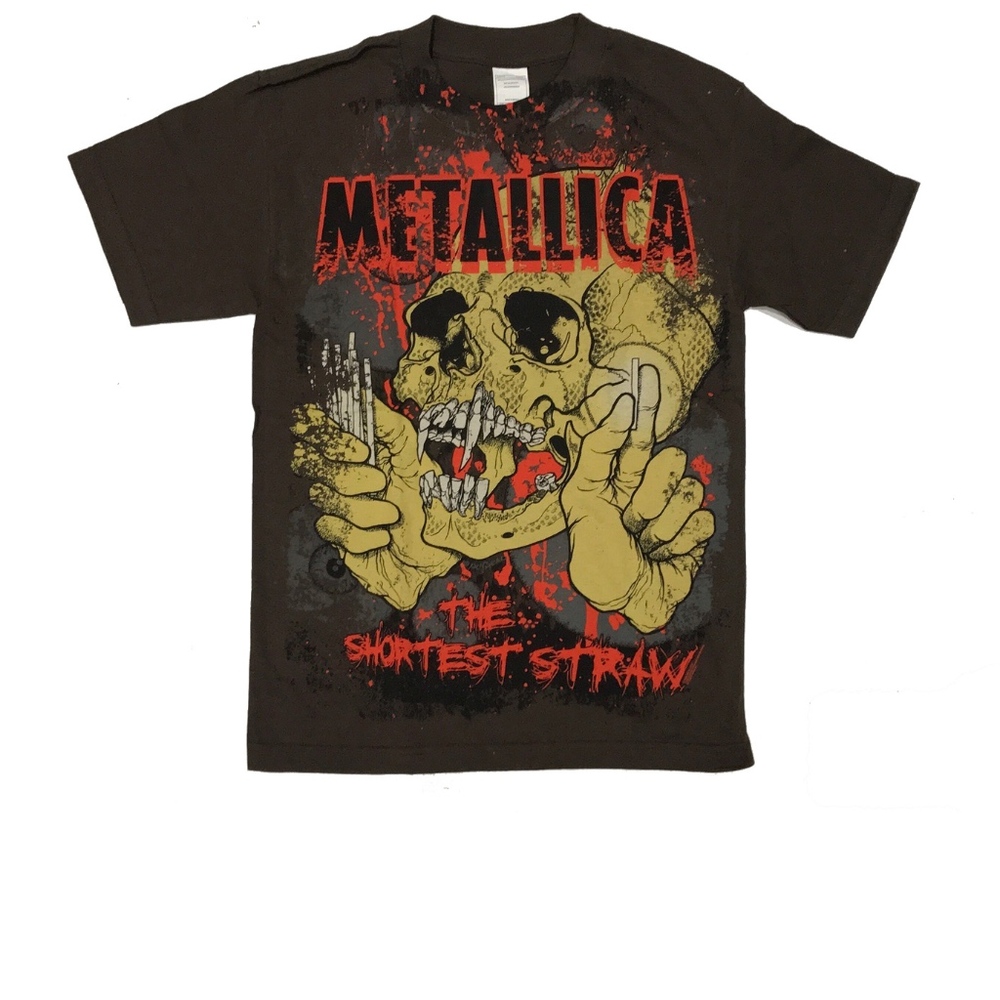 Classic Vintage Metallica Shortest Straw T-Shirt